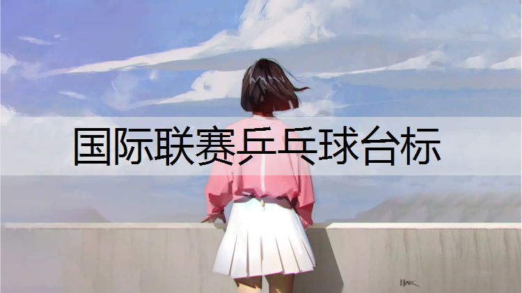国际联赛乒乓球台标